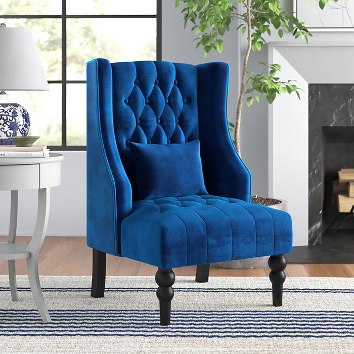 Mercer41 Knutsen Upholstered Wingback Chair Wayfair.co.uk